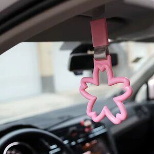 Pink Sakura Cherry Blossom Tsurikawa JDM Bus Handle, Drift Charm, Car Accessory